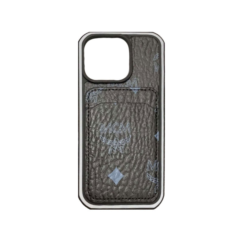 Custodia per iPhone MCM con porta carte Giallo-MCK240603