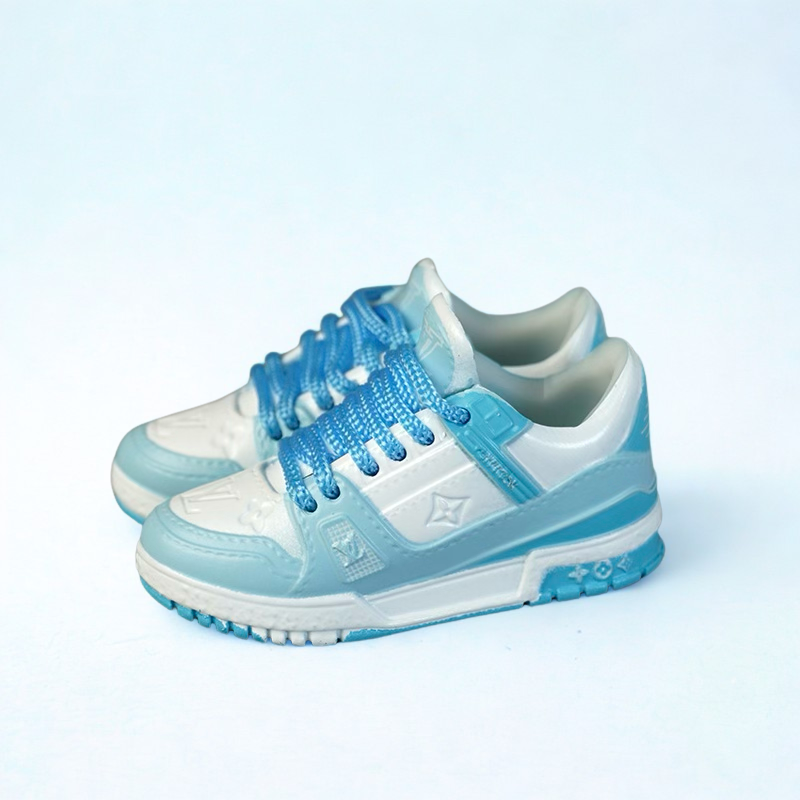 Labubu L.V. Inspired Monogram Miniature Sneakers - Multi Colors