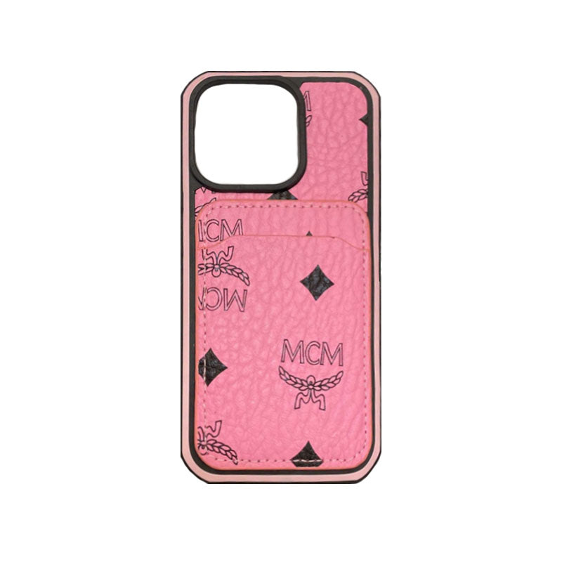 Custodia per iPhone MCM con porta carte Giallo-MCK240603