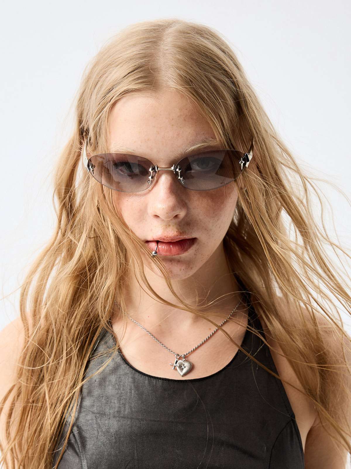 UV Protection Rimless Sunglasses