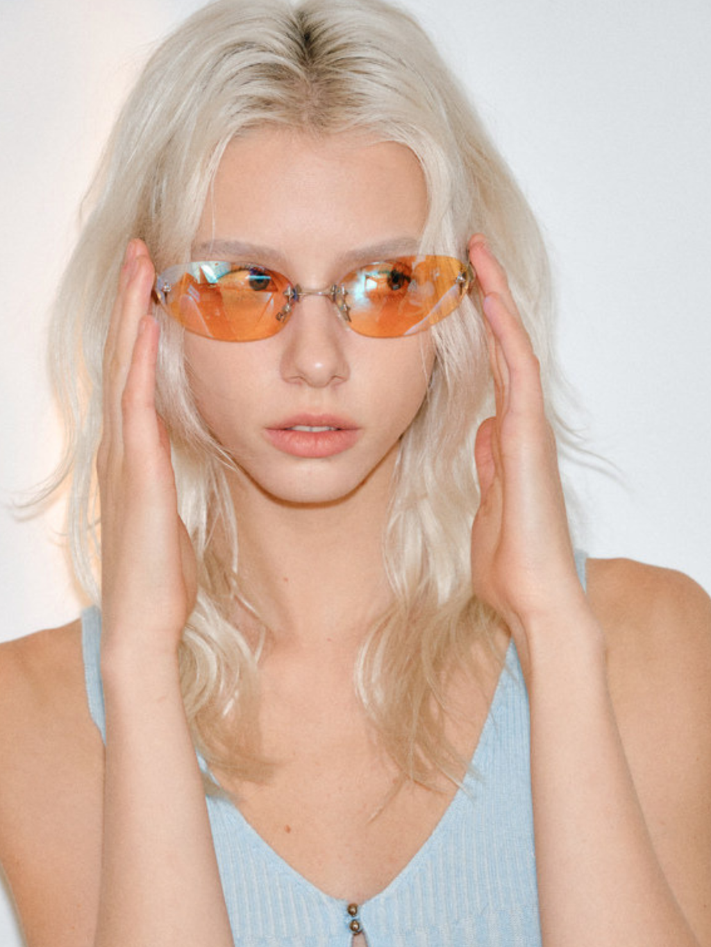 UV Protection Rimless Sunglasses