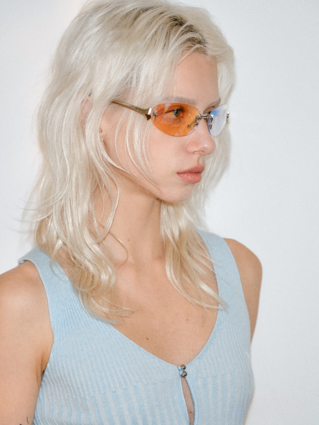 UV Protection Rimless Sunglasses