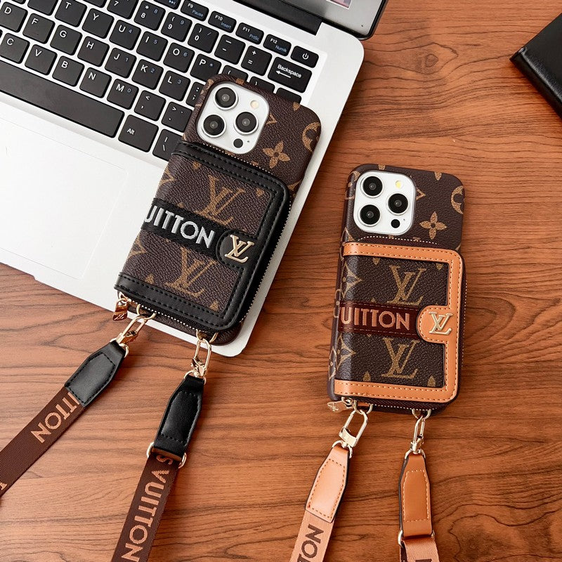 Lou GG Card Holder Chain iPhone Case