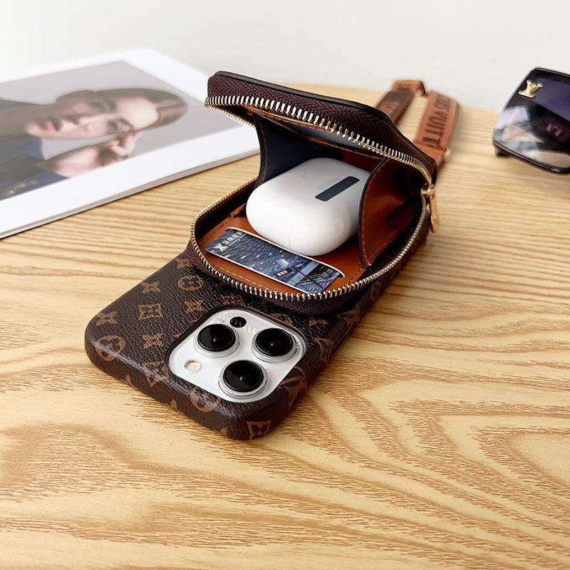 루 GG 카드 홀더 체인 아이폰 케이스