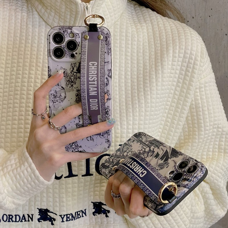 CD 빈티지 손목밴드 아이폰 케이스