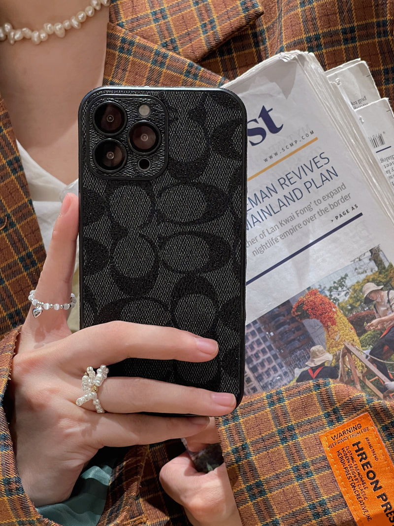 코치 아이폰 케이스 블랙 -QB240402