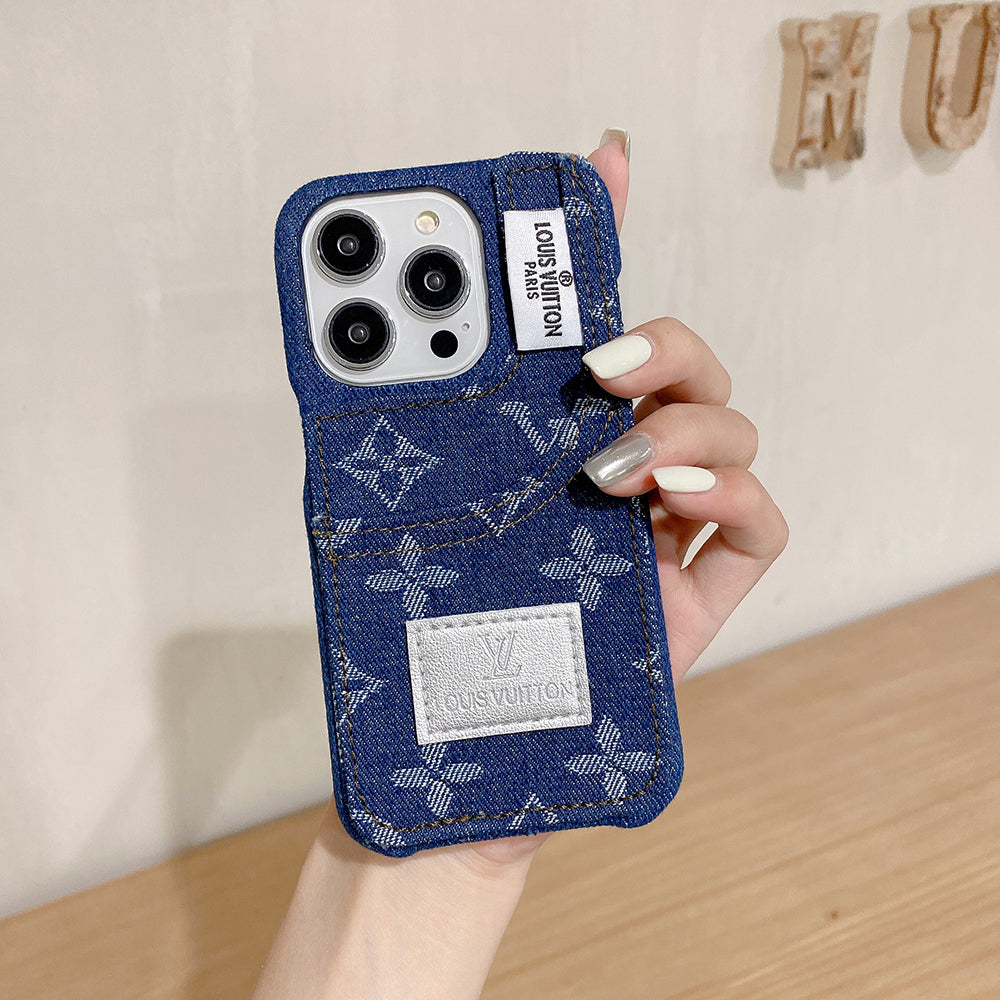 Distinctive denim fashion iPhone Case