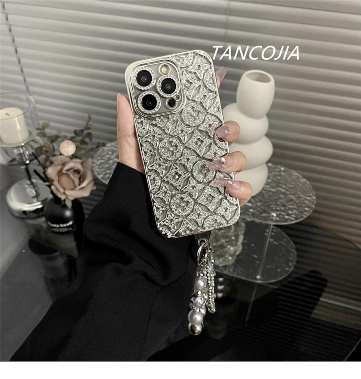 Luxury Diamond Embossed iPhone Case