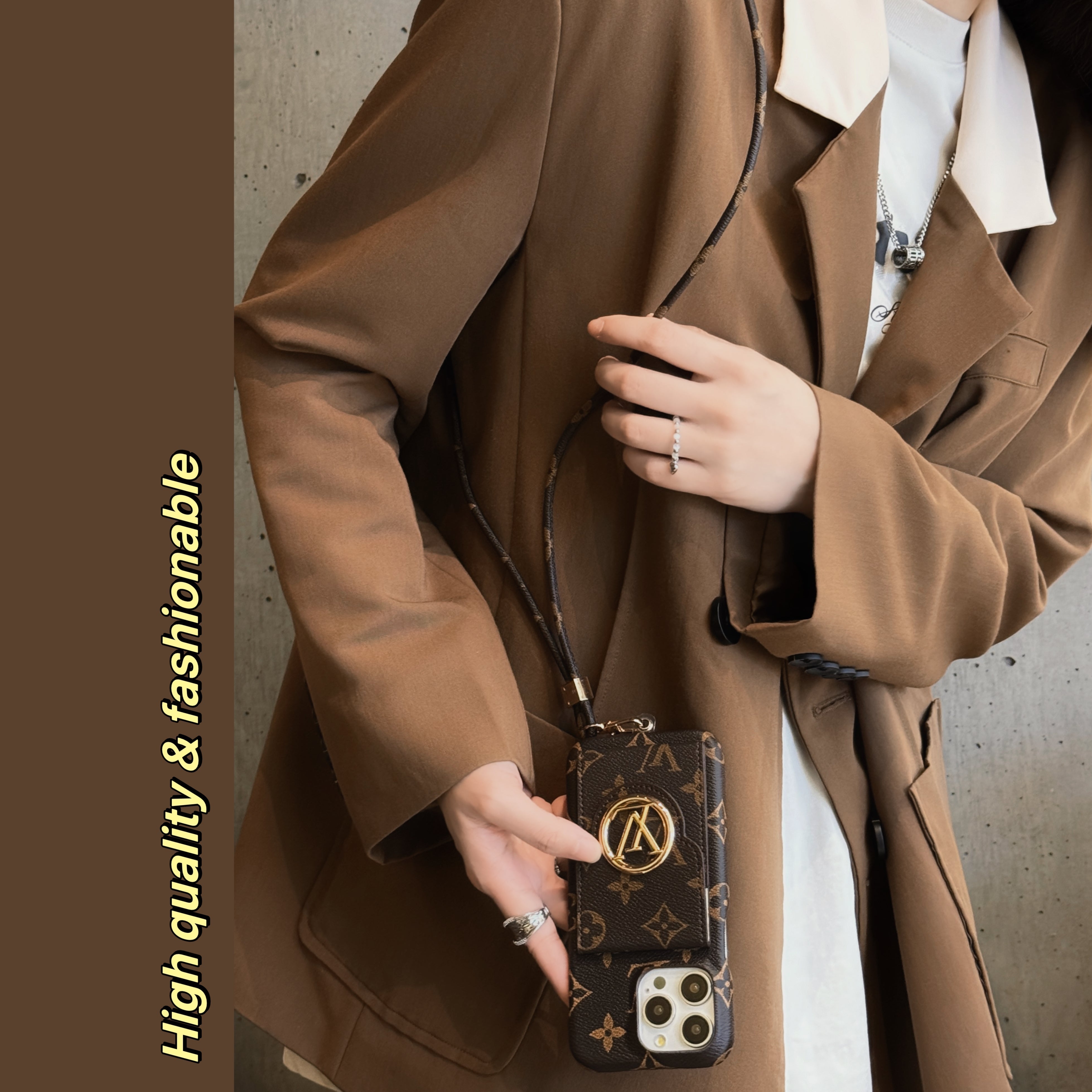 루 카드 홀더 체인 아이폰 케이스