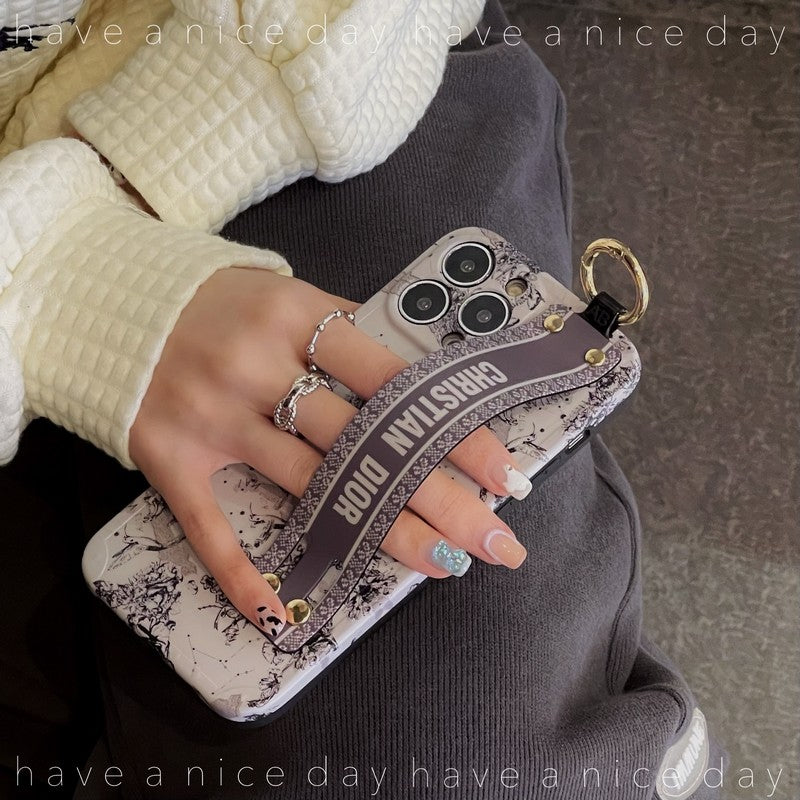 CD 빈티지 손목밴드 아이폰 케이스