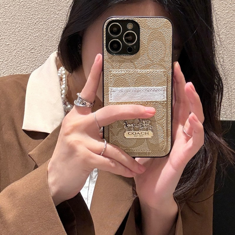 Funda Coa Card Bag de piel para iPhone