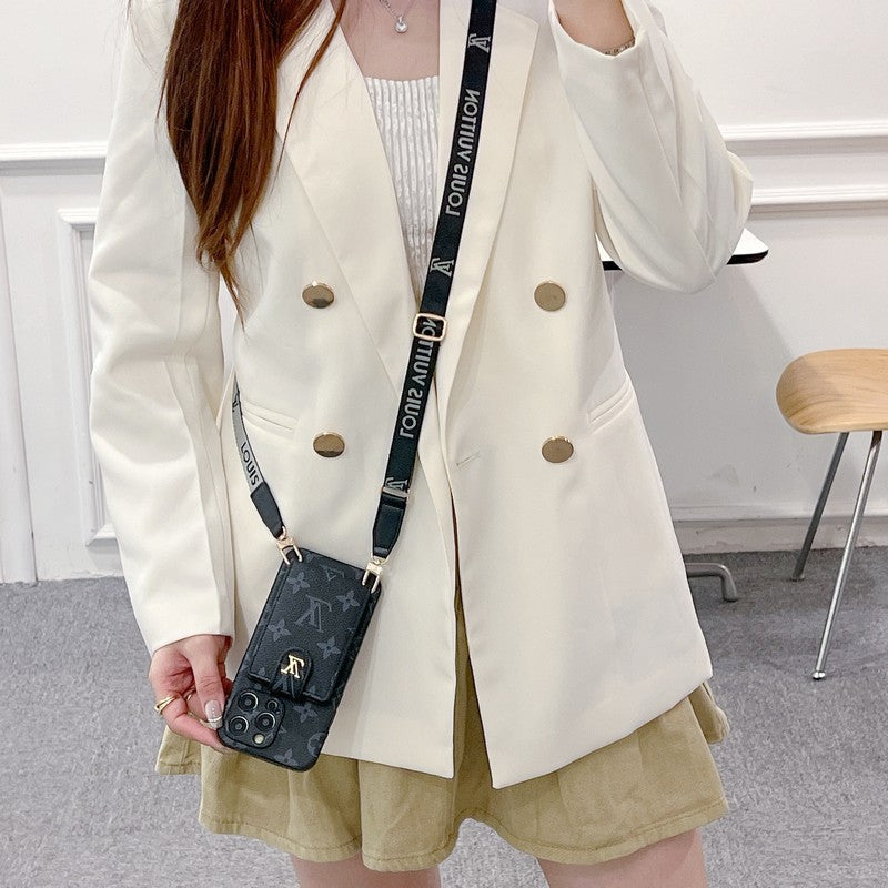 ルー カードバッグ クロスボディ カラー チェーン iPhone ケース