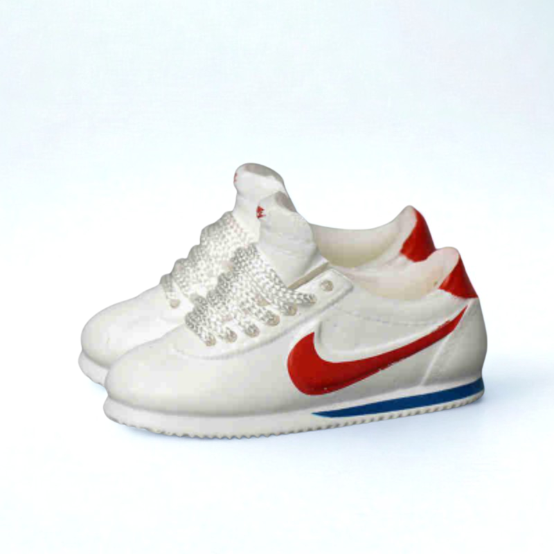 Labubu White Cortez Inspired Miniature Sneakers - Collector Edition