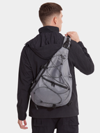 Multi-Compartment Water-Repellent Crossbody Bag