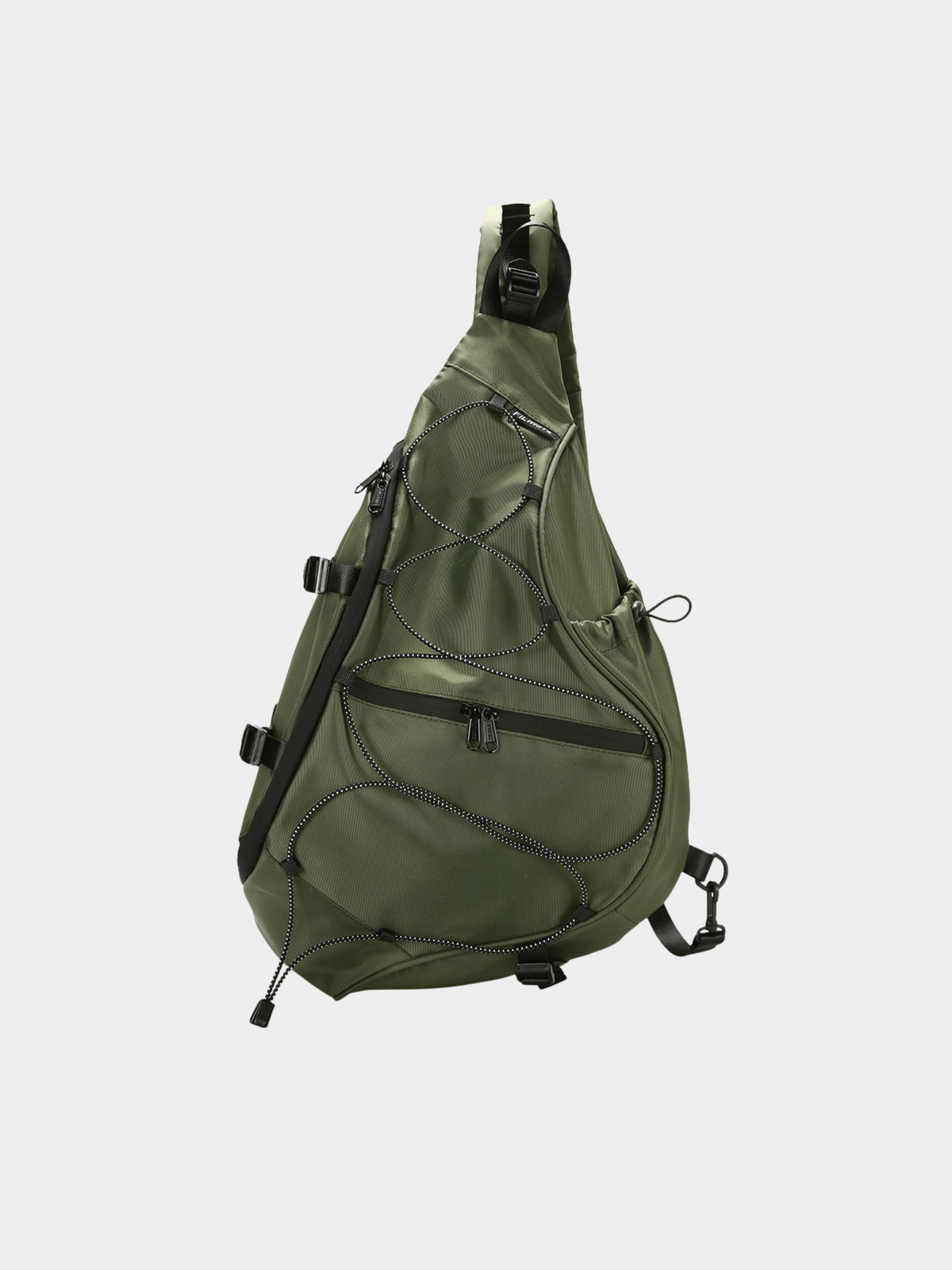 Multi-Compartment Water-Repellent Crossbody Bag
