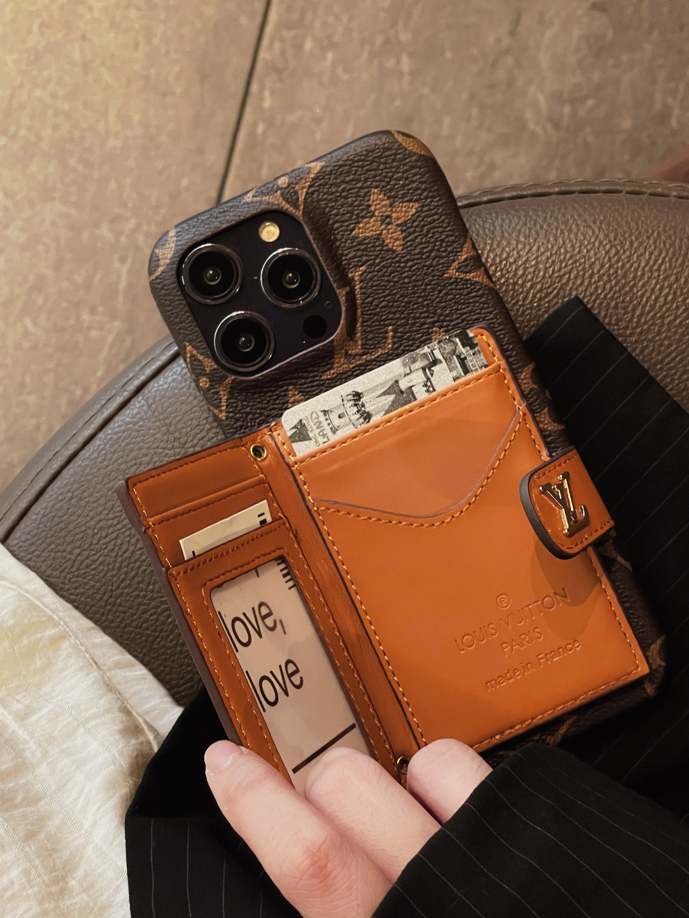 루 카드 홀더 체인 아이폰 케이스