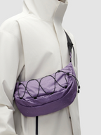 Portable Crescent Canvas Crossbody Waist Bag