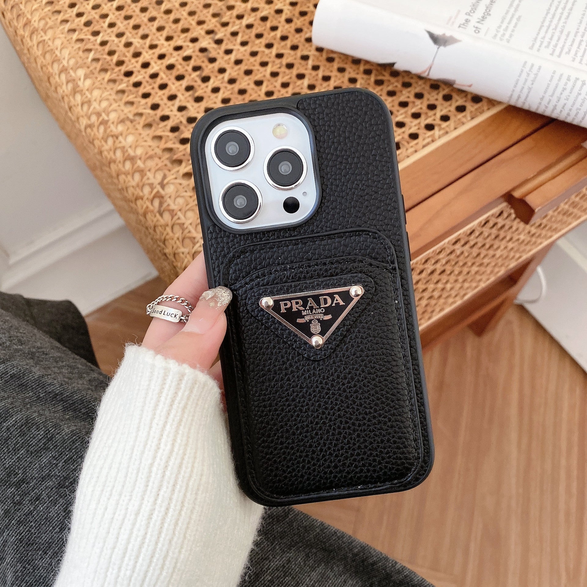 Pra-Kartenhalter-Farbige iPhone-Hülle