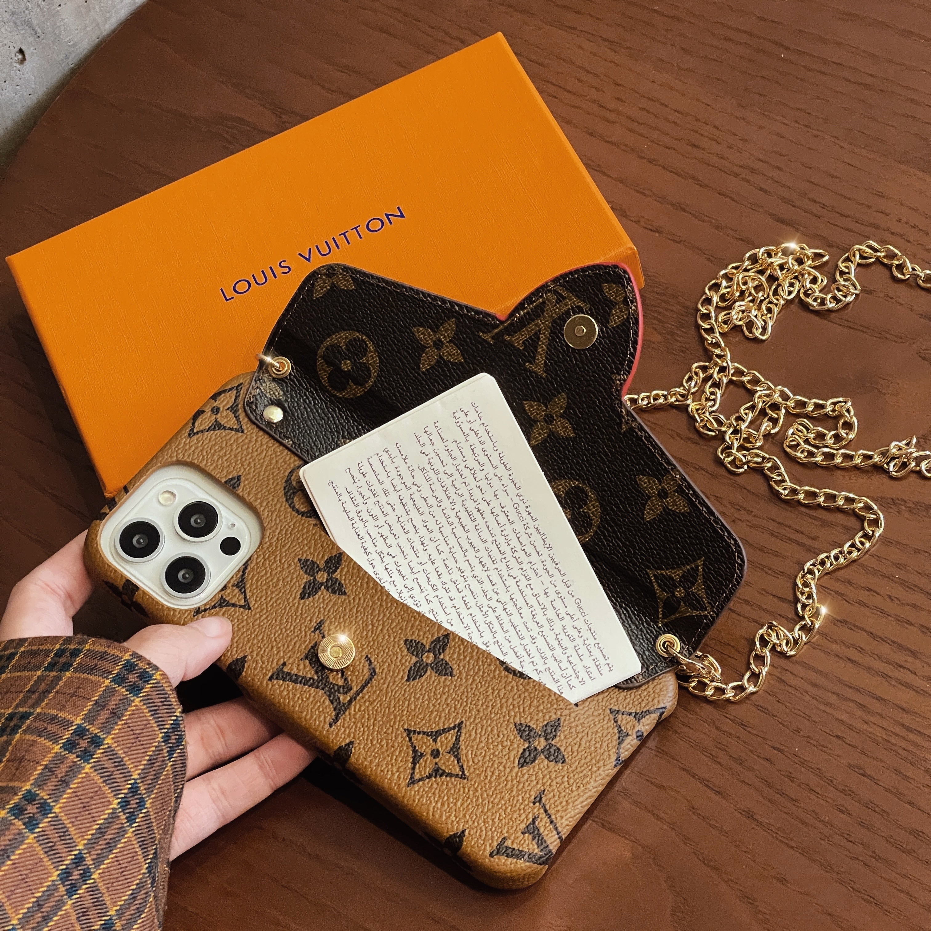 루 크로스바디 카드 홀더 아이폰 케이스