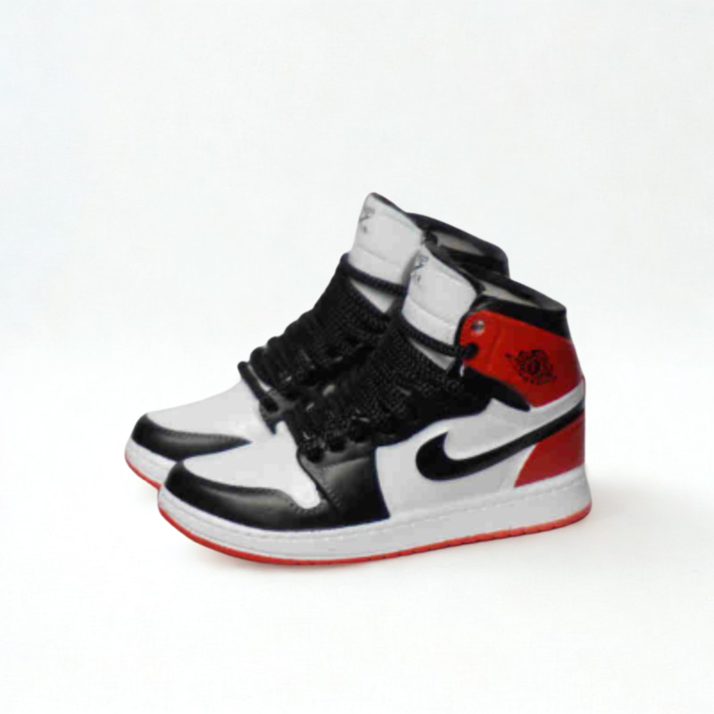 Labubu Jordan 1 Sneakers Miniature Inspired Retro High OG Black Toe