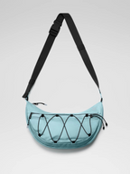Portable Crescent Canvas Crossbody Waist Bag