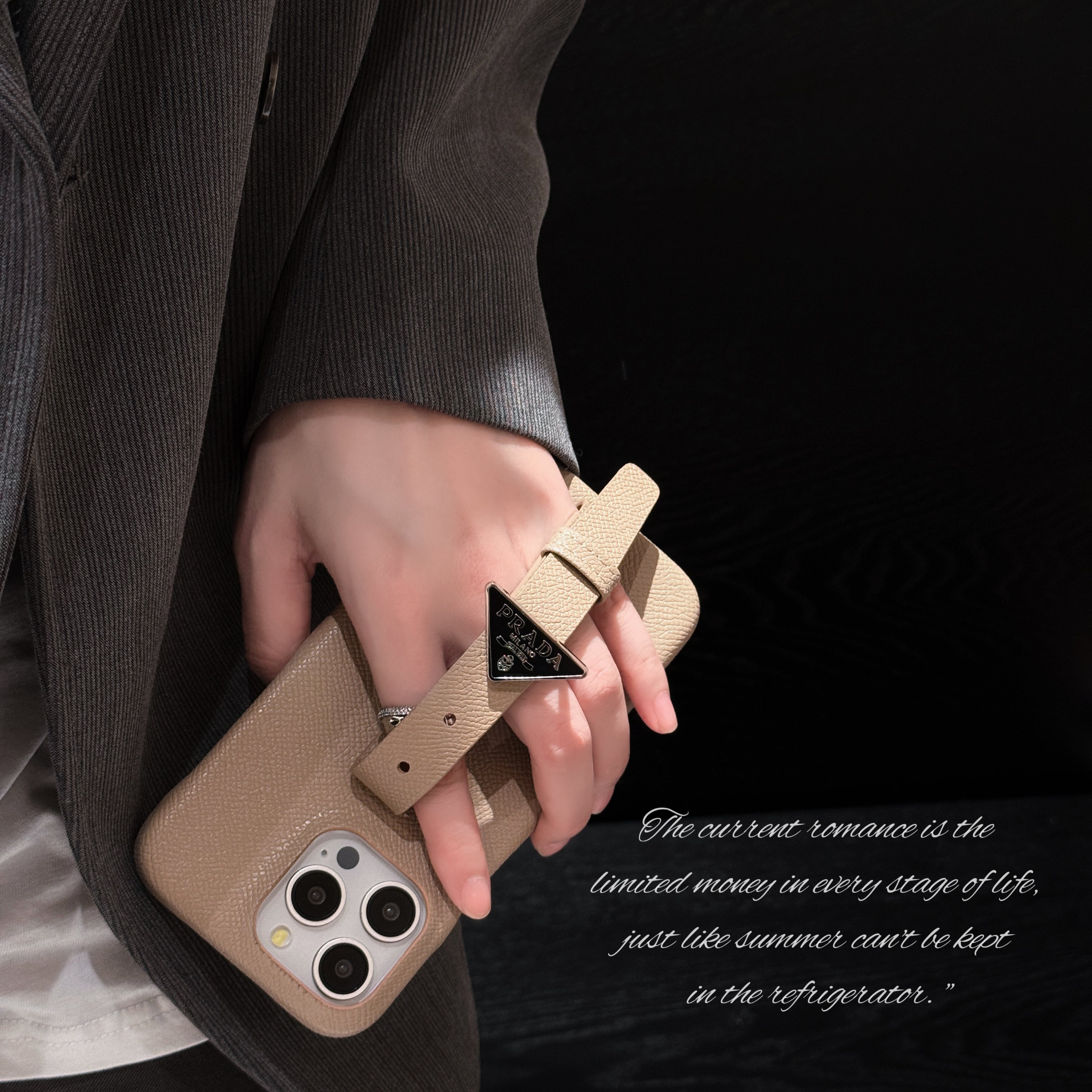 Θήκη για iPhone με δερμάτινη λαβή Pra