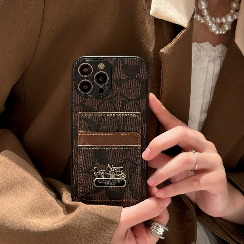 Funda Coa Card Bag de piel para iPhone