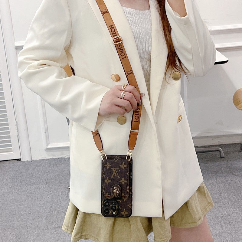 ルー カードバッグ クロスボディ カラー チェーン iPhone ケース