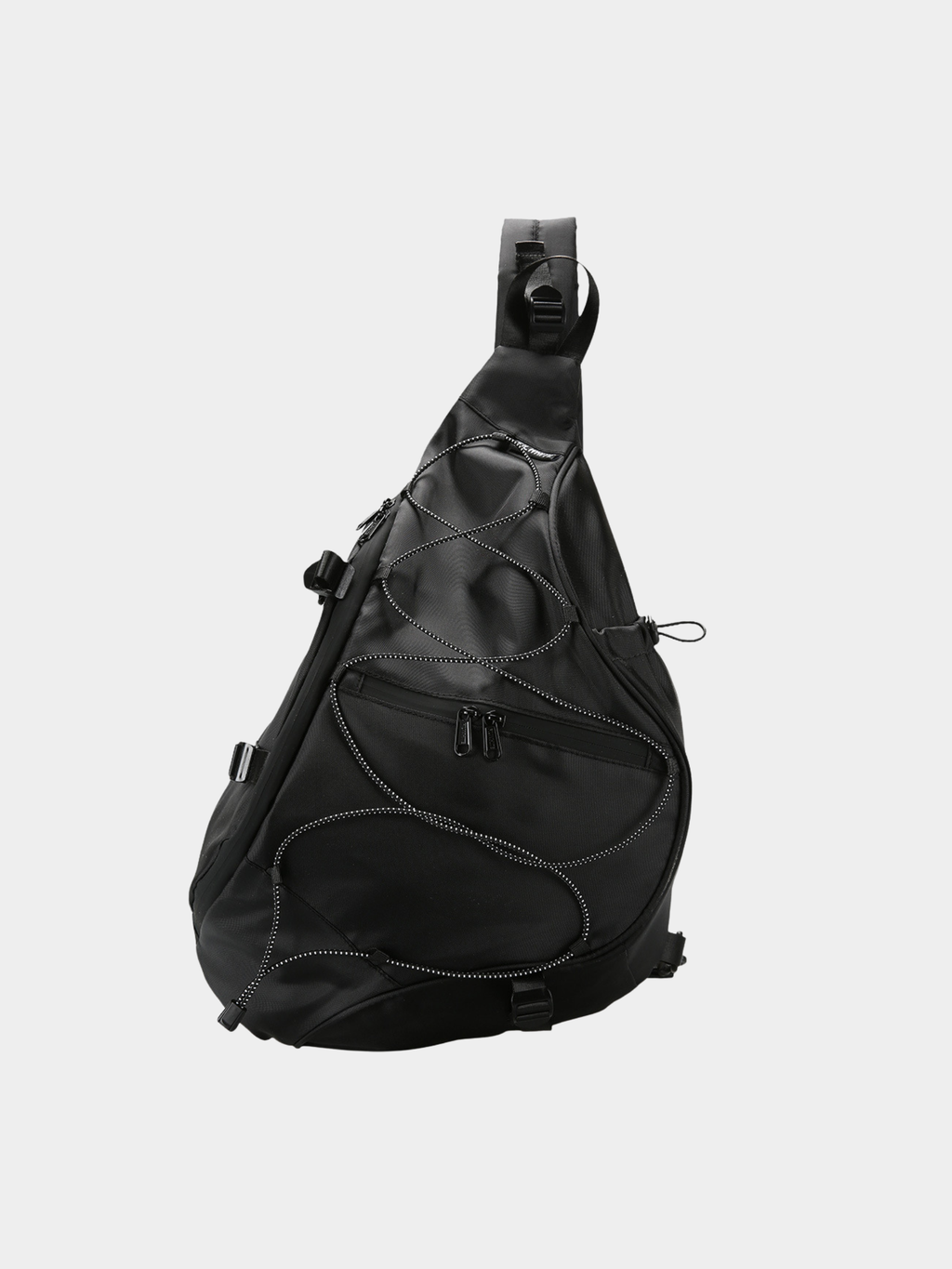 Multi-Compartment Water-Repellent Crossbody Bag