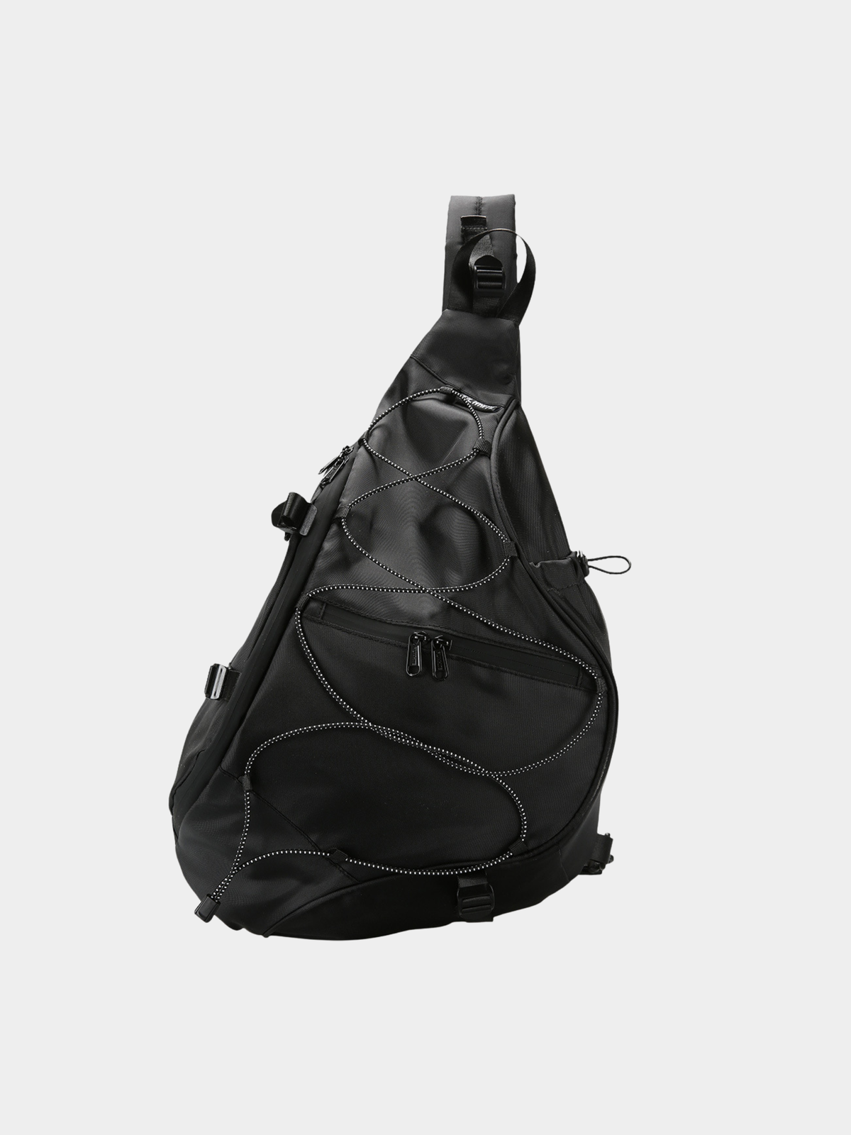 Multi-Compartment Water-Repellent Crossbody Bag