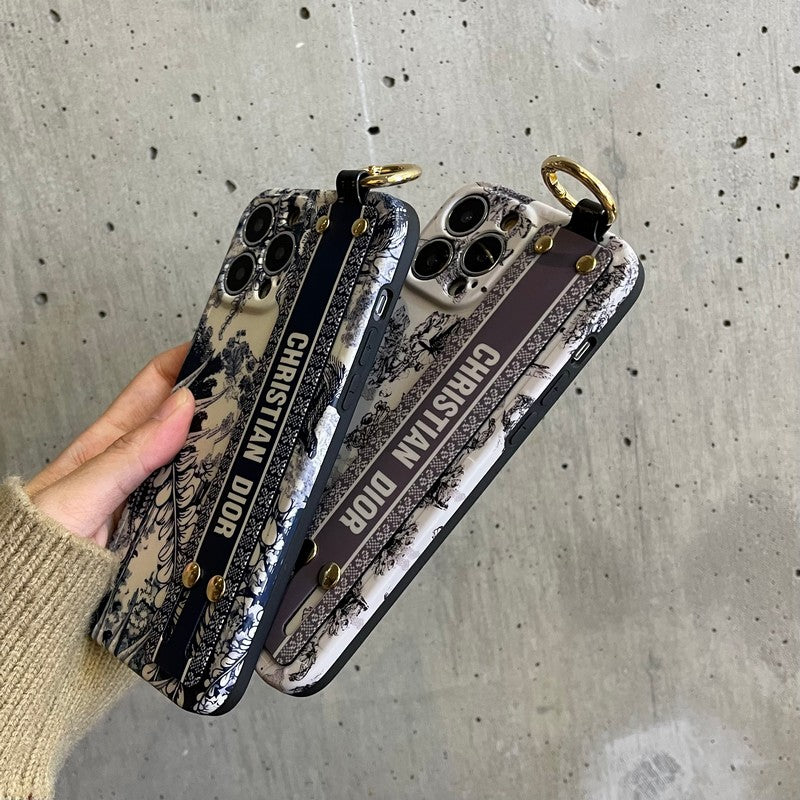 CD 빈티지 손목밴드 아이폰 케이스