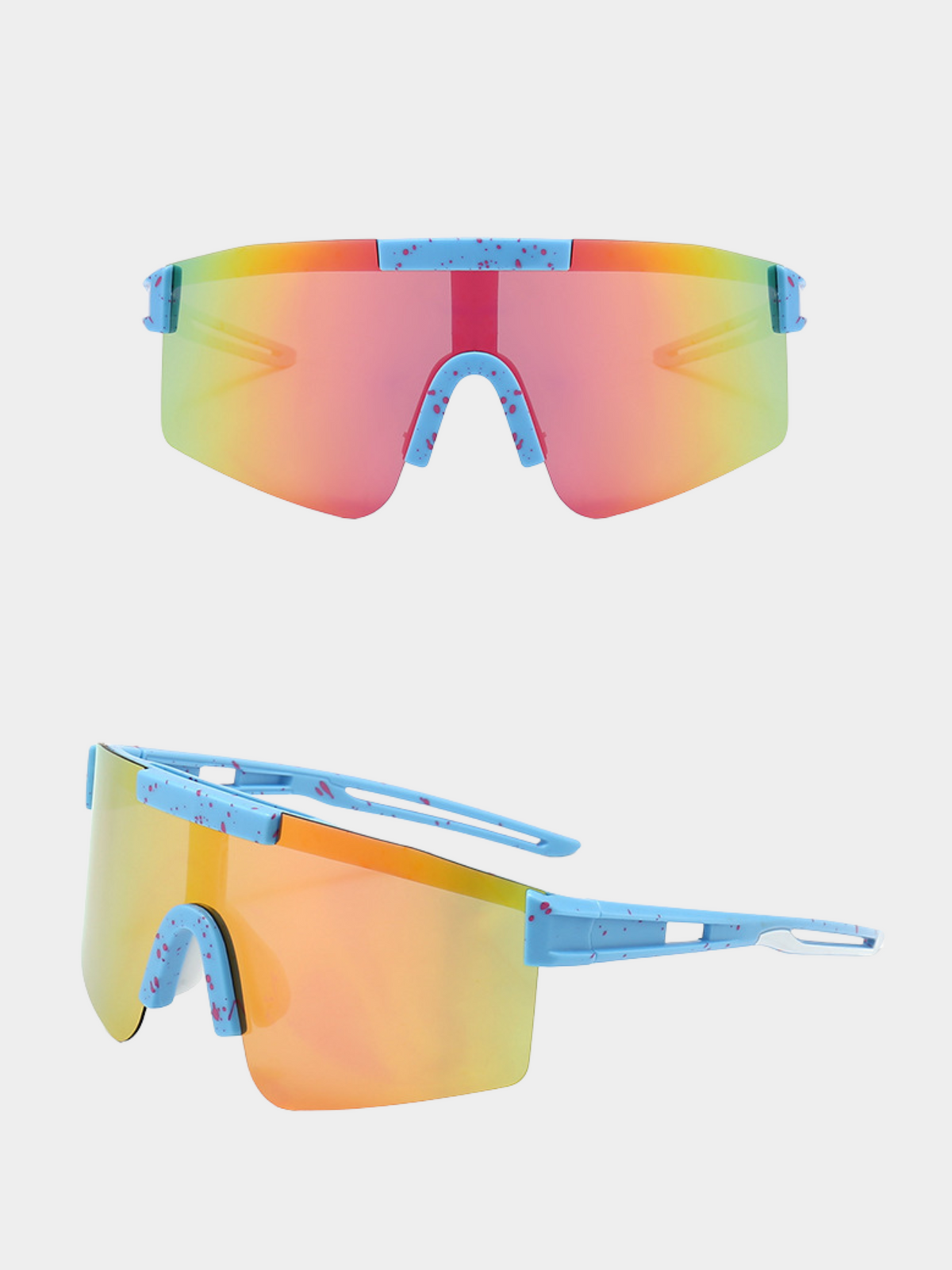 Unisex UV400+ Protection Colorful Coated Polarized Sports Sunglasses