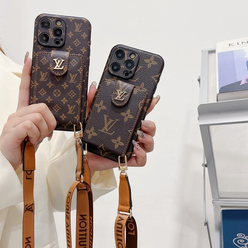 ルー カードバッグ クロスボディ カラー チェーン iPhone ケース