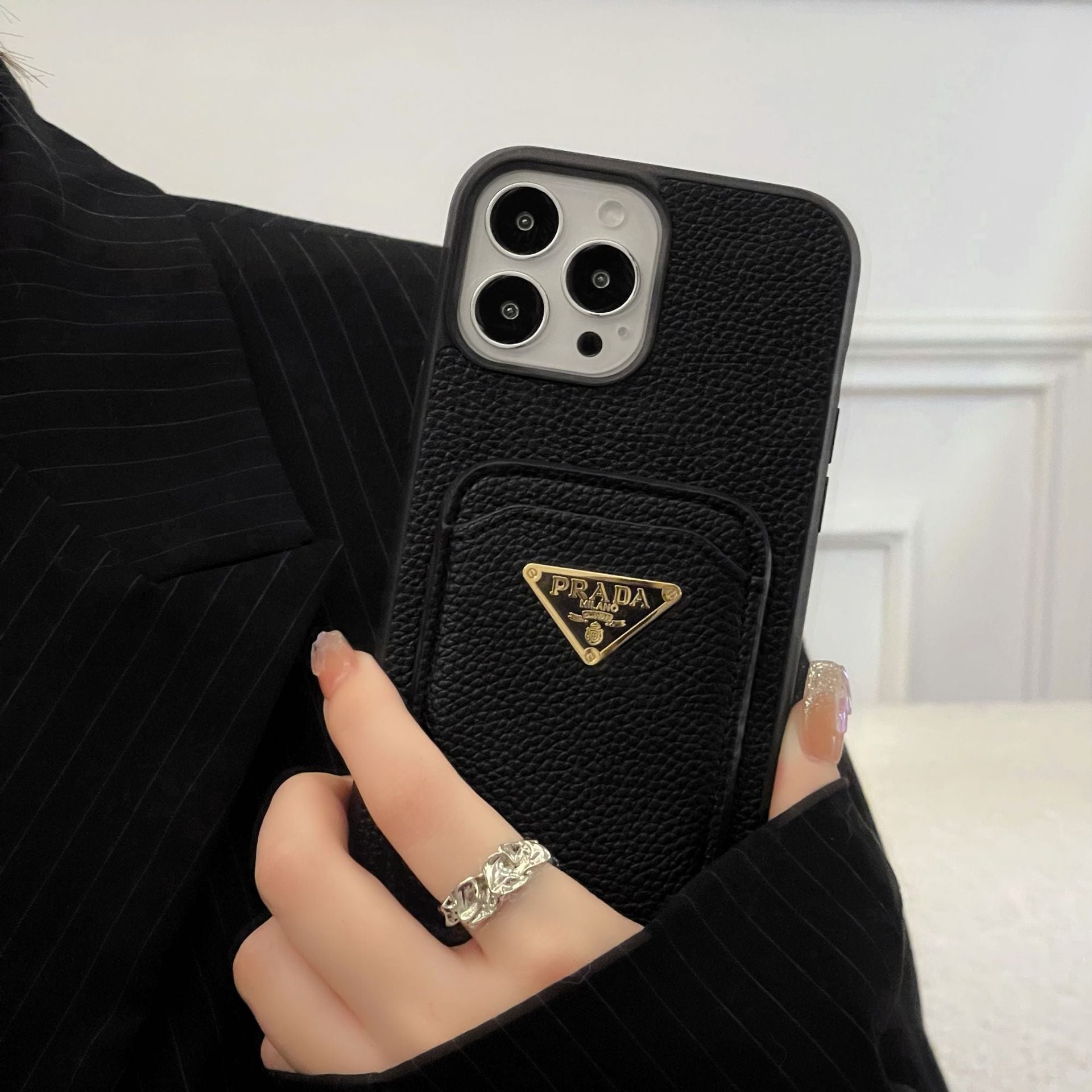 Pra 카드 홀더 컬러 아이폰 케이스