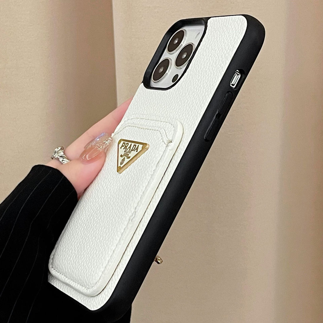 Pra カード ホルダー カラー iPhone ケース