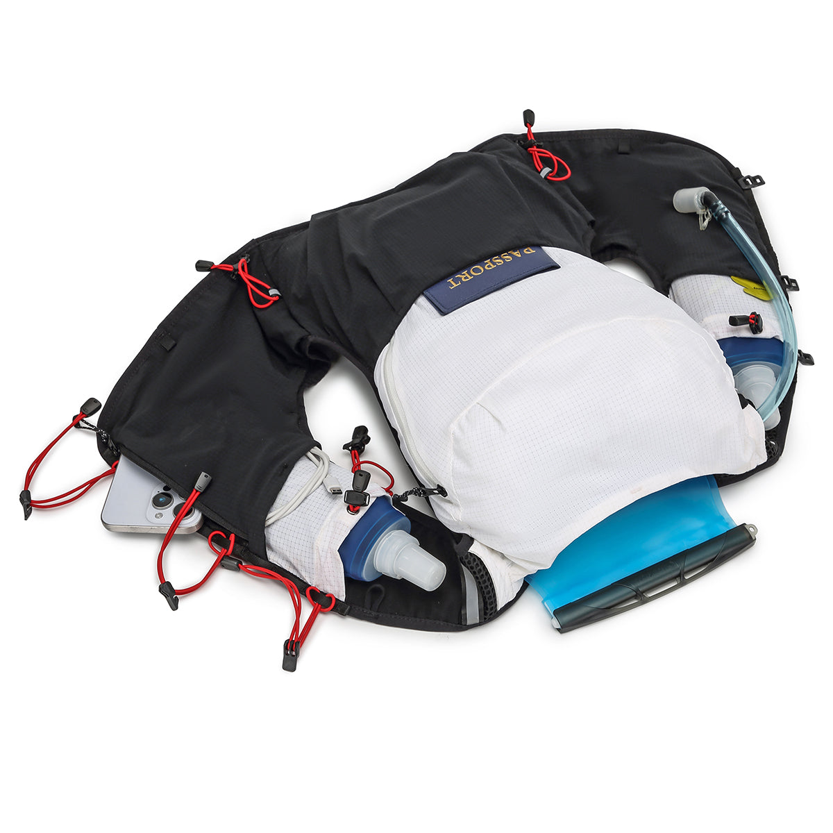 Trail Running Vest Pro-Grade Black& White Luky Style