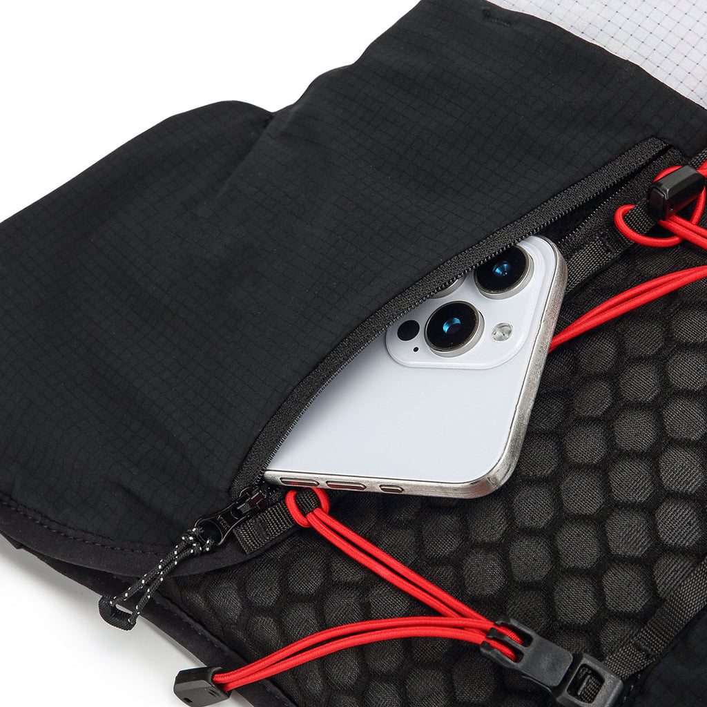Trail Running Vest Pro-Grade Black& White Luky Style