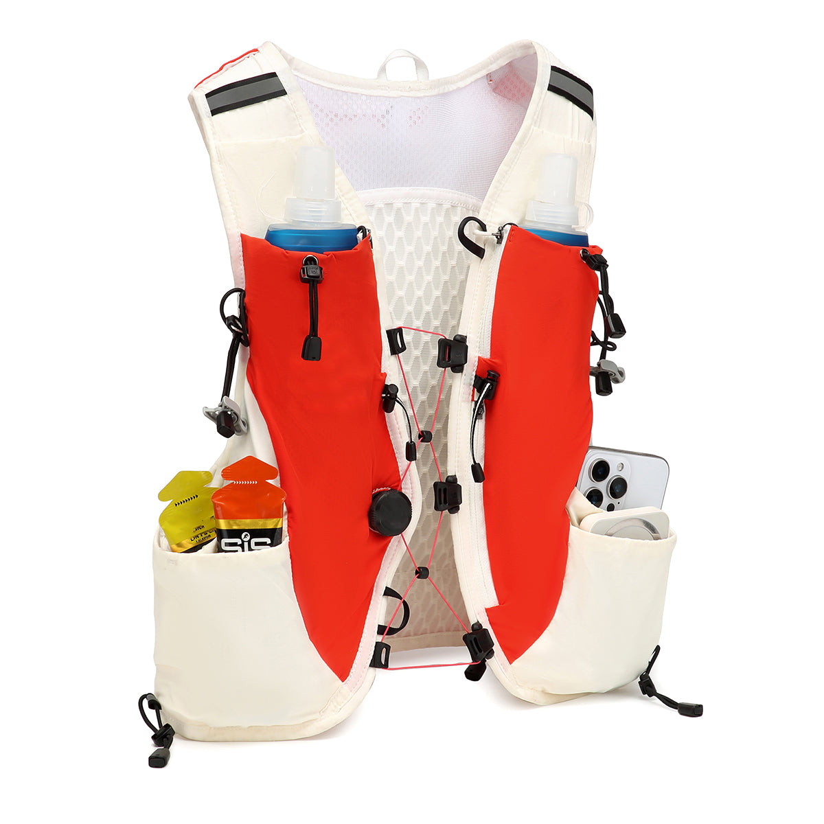 Trail Running Vest Pro-Grade Red & White Luky Style