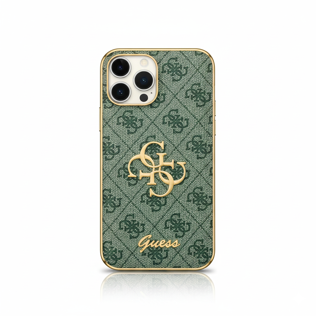 Gue Gold Logo Læder iPhone etui