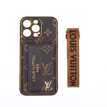 Luksusowe, stylowe etui na iPhone'a z uchwytem na karty & Pasek