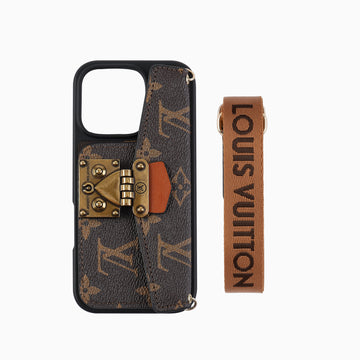 Lou Lock Card Bag Crossbody Chain iPhone Case