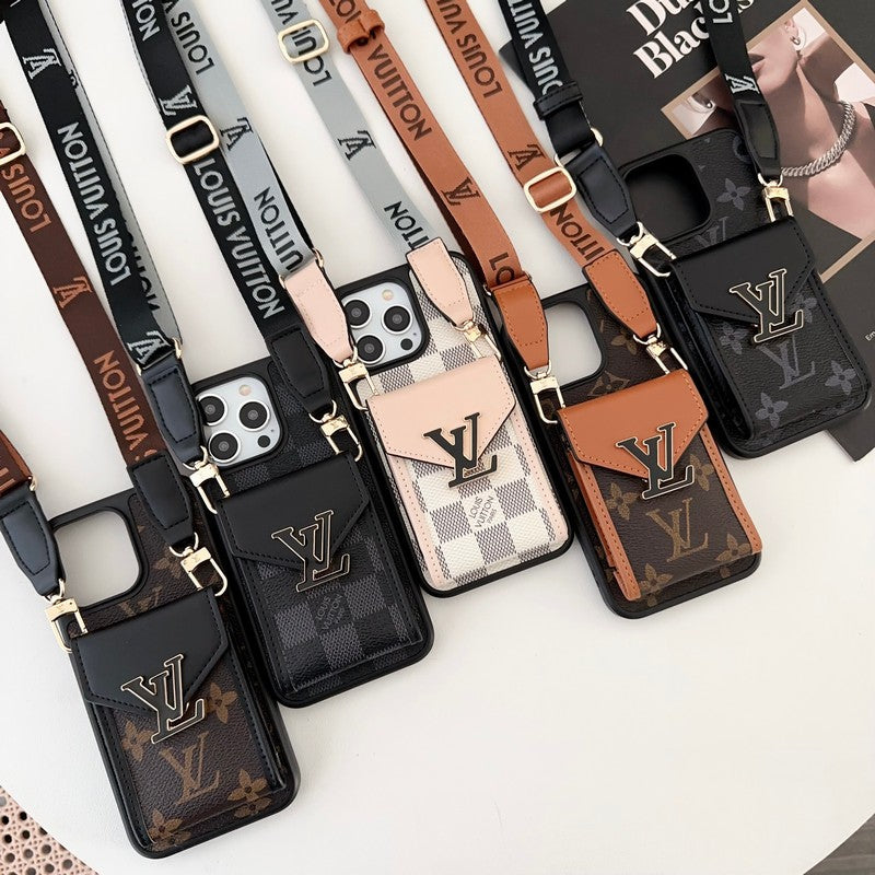 Lou Card Bag Fem Farve Kæde iPhone Case