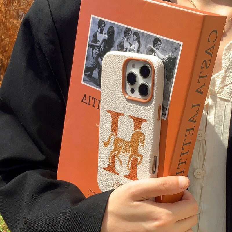 Custodia per iPhone in pelle Herm