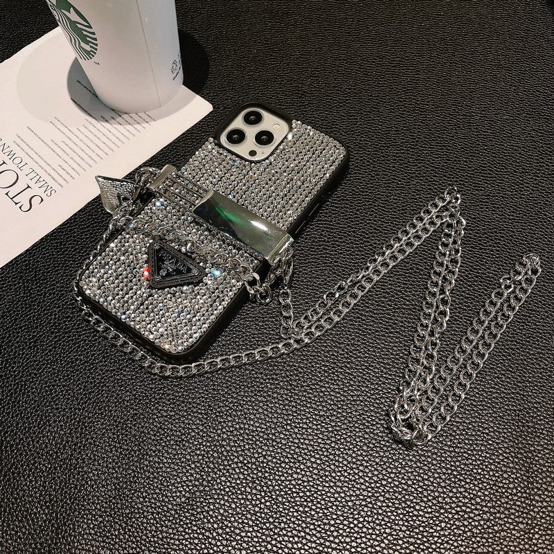 Θήκη για iPhone με αλυσίδα Pra Diamond Crossbody