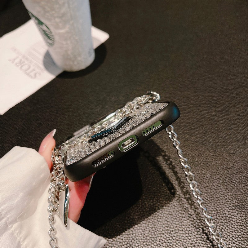 Θήκη για iPhone με αλυσίδα Pra Diamond Crossbody