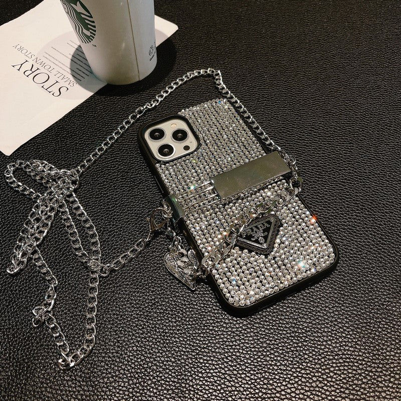 Θήκη για iPhone με αλυσίδα Pra Diamond Crossbody