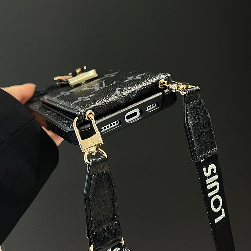 Lou Card Bag Chain Svart iPhonefodral