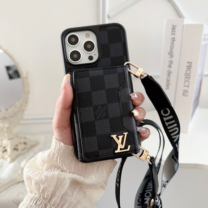 루사이드 카드백 크로스바디 컬러 아이폰 케이스