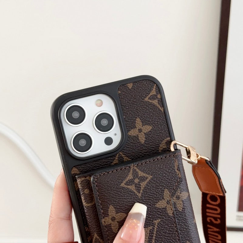 Lou Side Card Bag Crossbody Chain iPhone Fodral