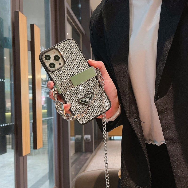 Θήκη για iPhone με αλυσίδα Pra Diamond Crossbody